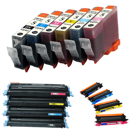Toner and Ink Cartridges Look Different